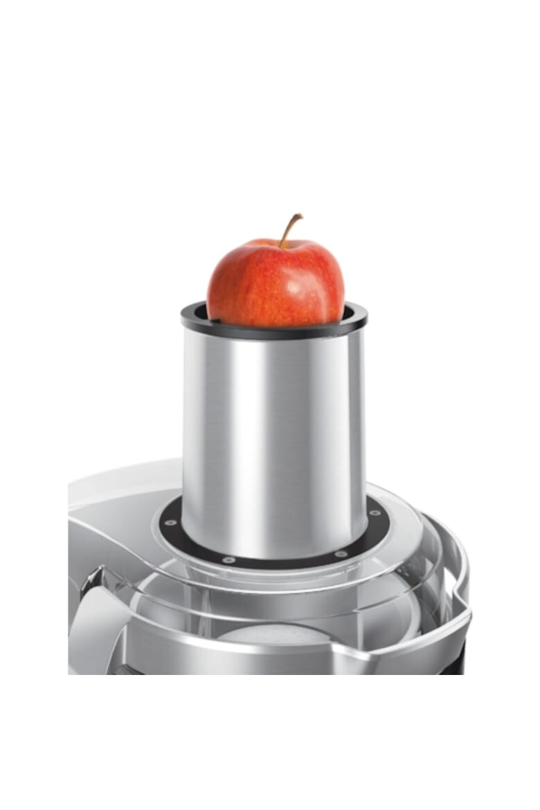 BOSCH Storcator de fructe si legume 1200 W Recipient suc 1.5 l Recipient pulpa 3 l 3 Viteze Tub de alimentare 84 mm Argintiu/Negru - Pled.ro