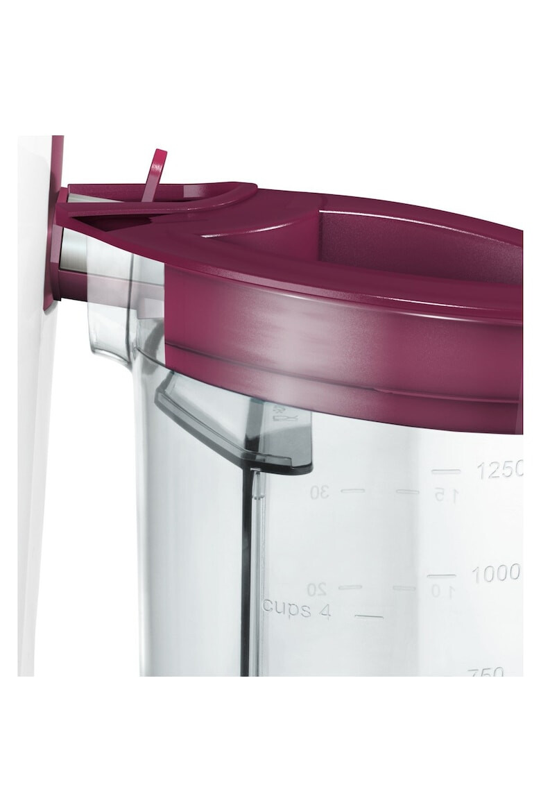 BOSCH Storcator de fructe si legume 700 W Recipient suc 1.25 l Recipient pulpa 2 l 2 Viteze Tub de alimentare 73 mm Rosu/Alb - Pled.ro