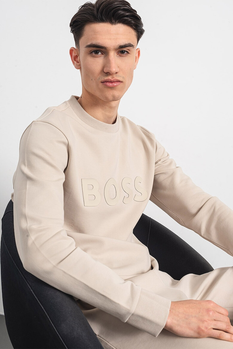 BOSS Bluza de trening cu imprimeu logo Salbo - Pled.ro