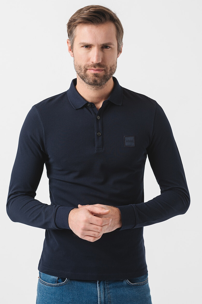 BOSS Bluza polo slim fit Passerby - Pled.ro