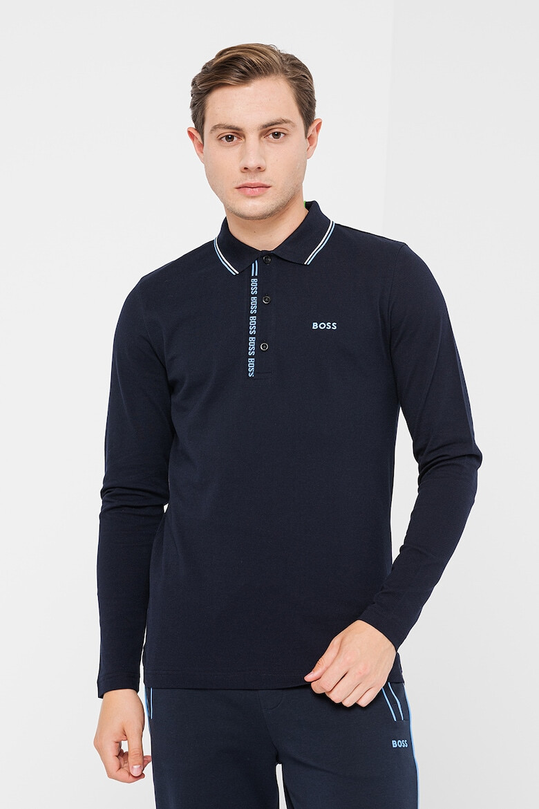 BOSS Bluza polo slim fit Plessy - Pled.ro