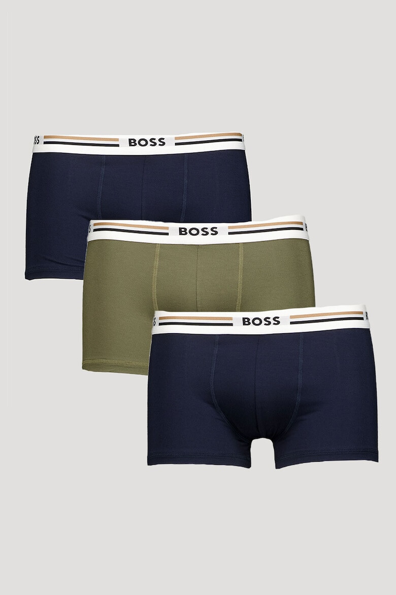 BOSS Boxeri cu banda logo in talie - 3 perechi - Pled.ro