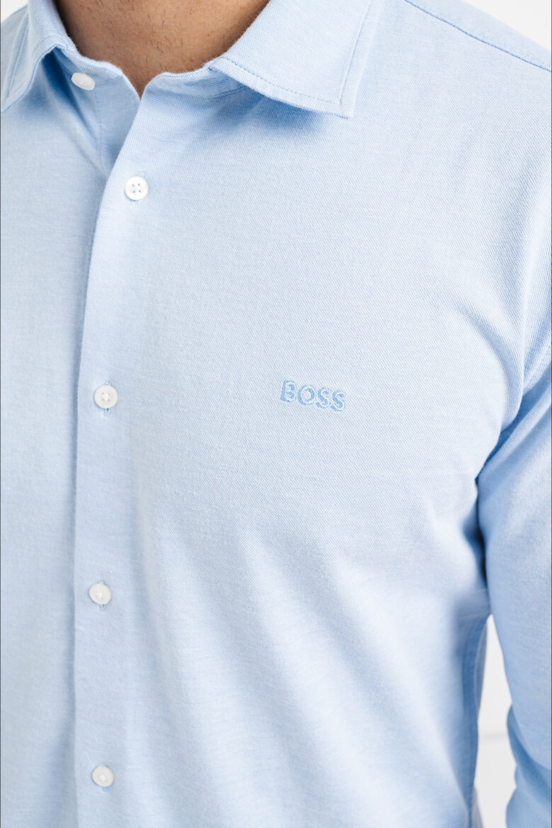 BOSS Camasa uni de bumbac - Pled.ro