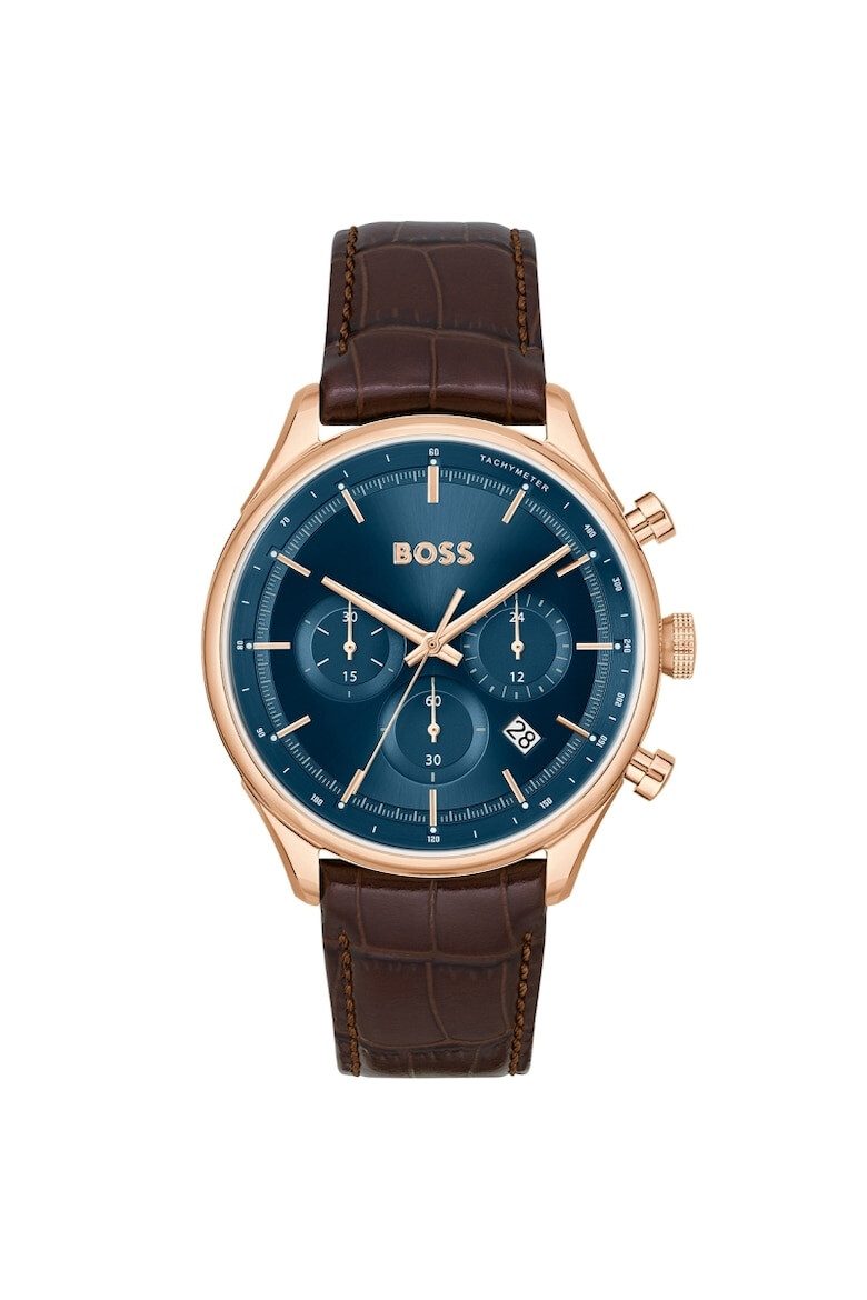 BOSS Ceas barbatesc 1514050 Quartz Rose gold - Pled.ro