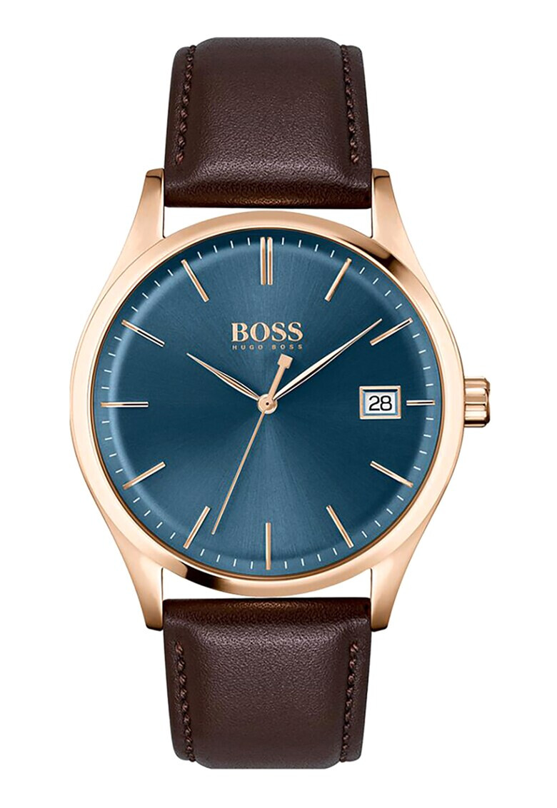 BOSS Ceas cu o curea de piele - Pled.ro