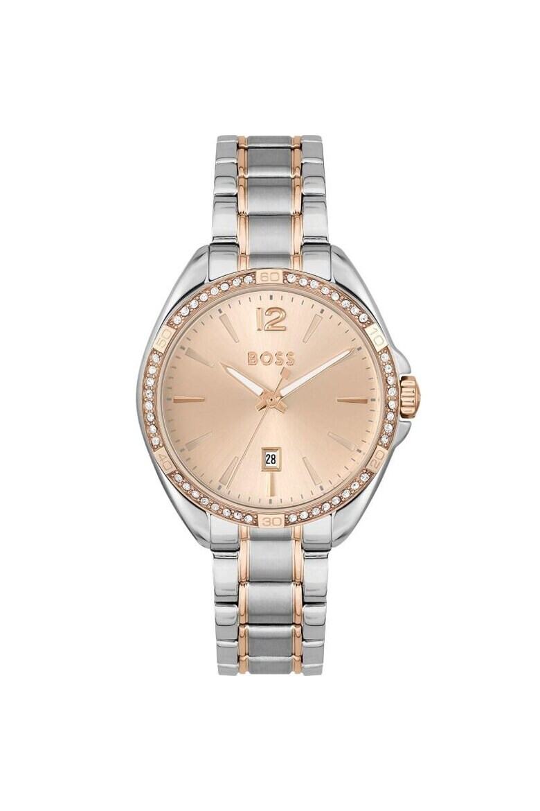 BOSS Ceas dama 1502622 Quartz Argintiu Rose gold - Pled.ro