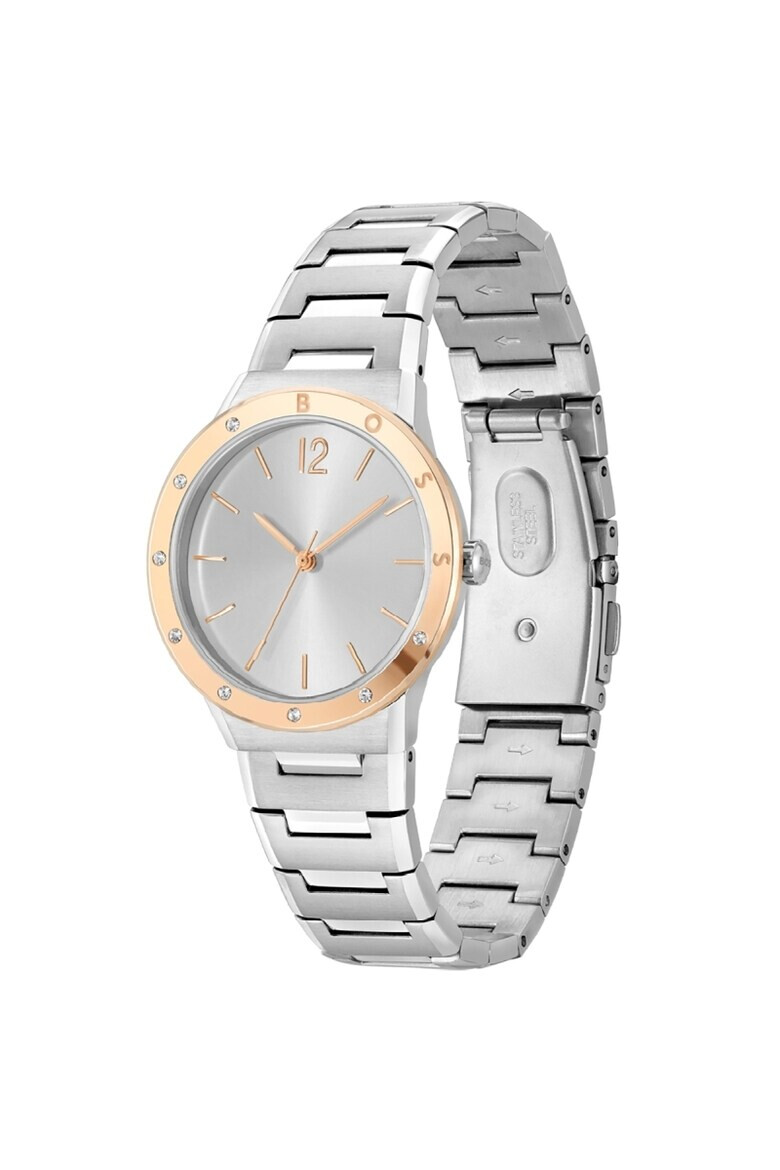 BOSS Ceas dama 1502646 Quartz Argintiu Rose gold - Pled.ro