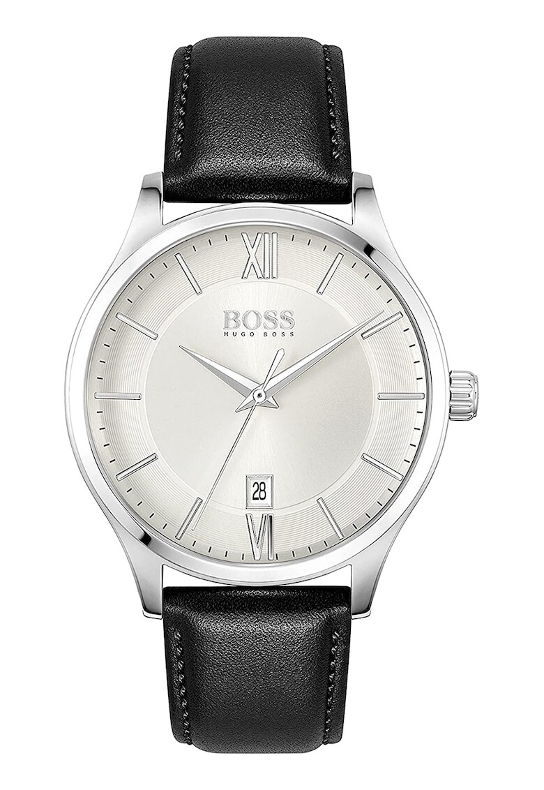 BOSS Ceas quartz cu o curea de piele - Pled.ro