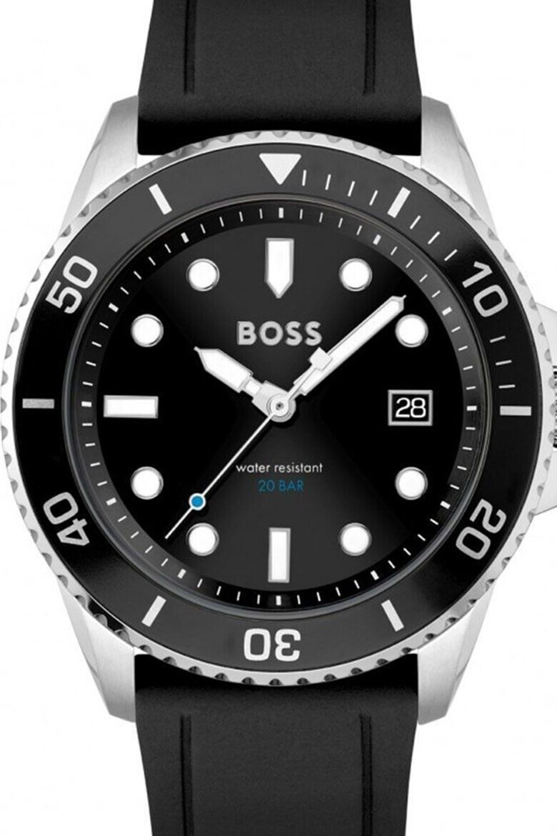 BOSS Ceas quartz cu o curea din silicon - Pled.ro