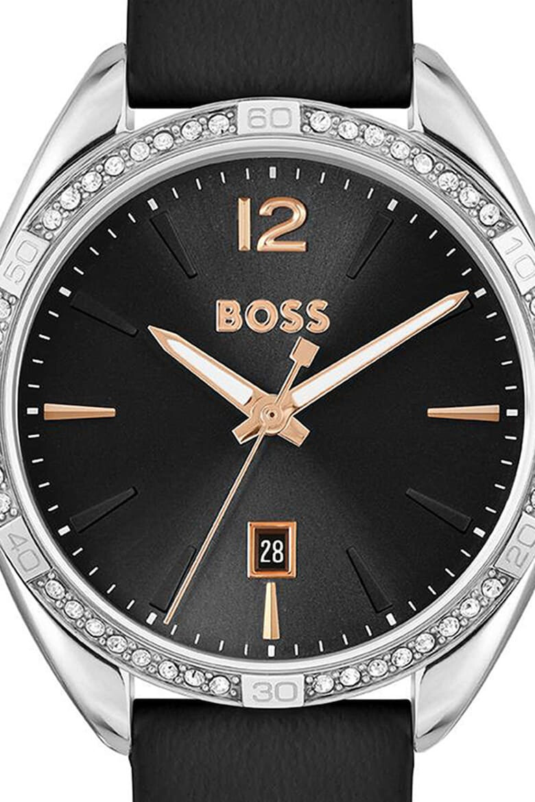 BOSS Ceas quartz din otel onoxidabil decorat cu cristale - Pled.ro