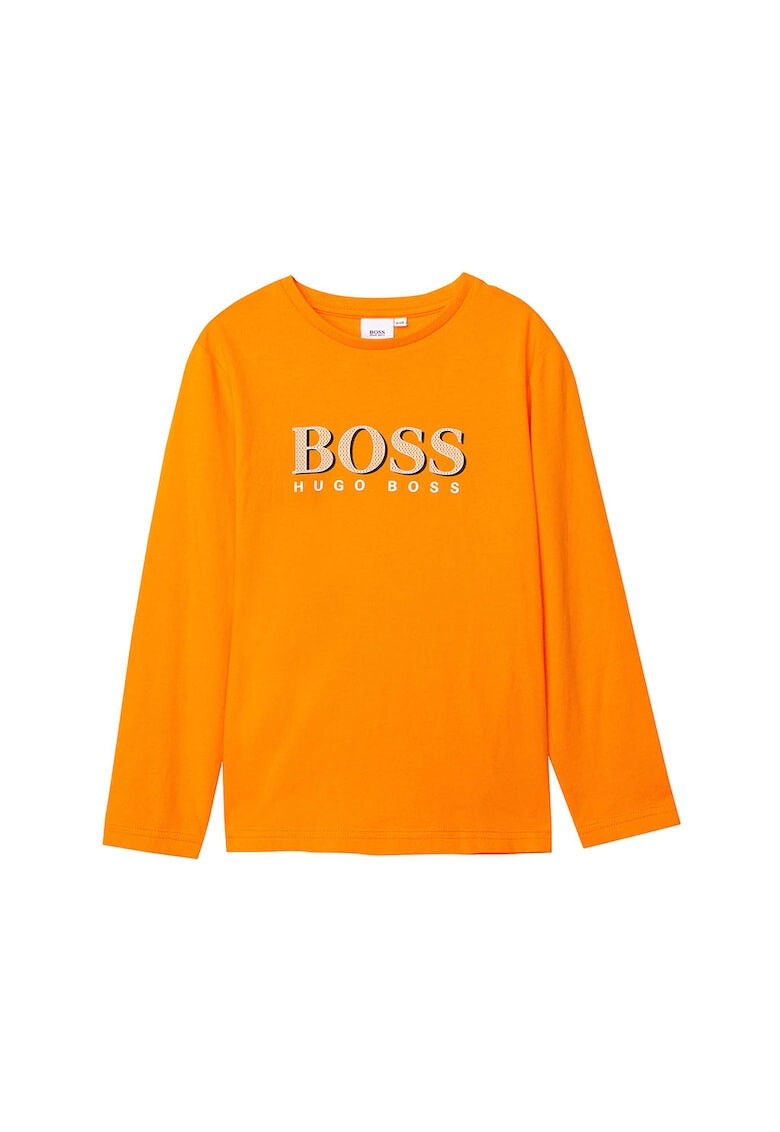 Boss Hugo Boss Bluza cu decolteu la baza gatului si imprimeu logo - Pled.ro