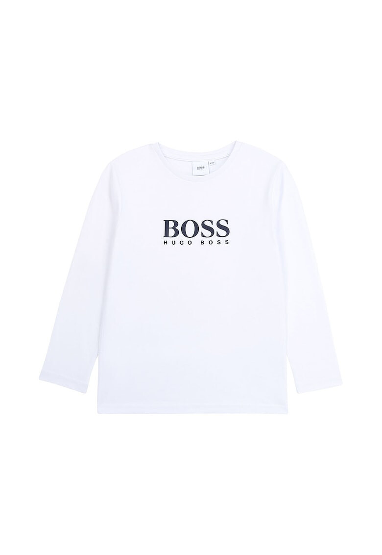 Boss Hugo Boss Bluza cu decolteu la baza gatului si imprimeu logo 21 - Pled.ro