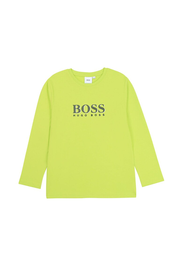 Boss Hugo Boss Bluza cu decolteu la baza gatului si imprimeu logo - Pled.ro