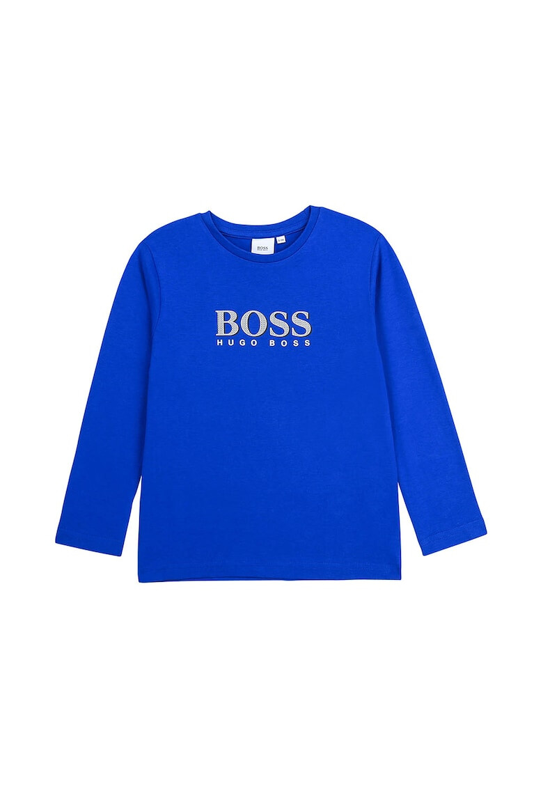 Boss Hugo Boss Bluza cu decolteu la baza gatului si imprimeu logo - Pled.ro