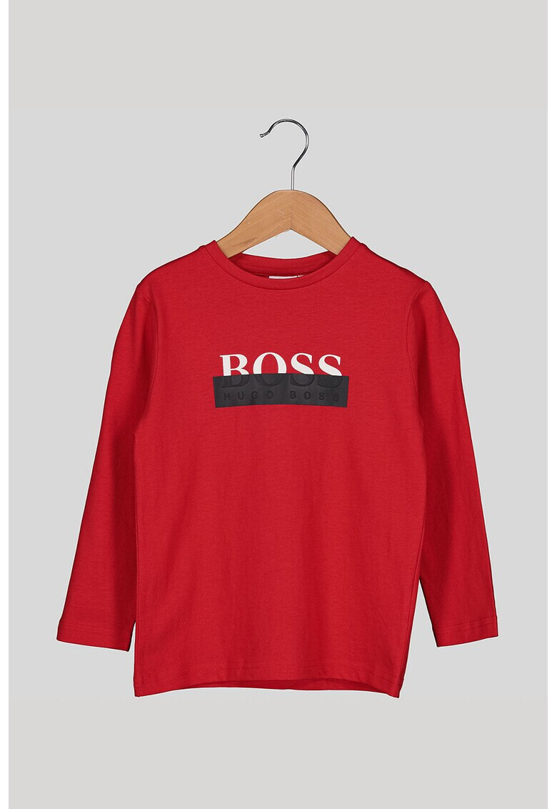 Boss Hugo Boss Bluza cu imprimeu logo contrastant - Pled.ro