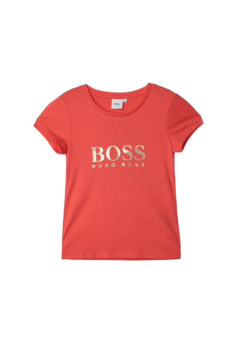 BOSS Tricou din amestec de modal cu imprimeu logo - Pled.ro