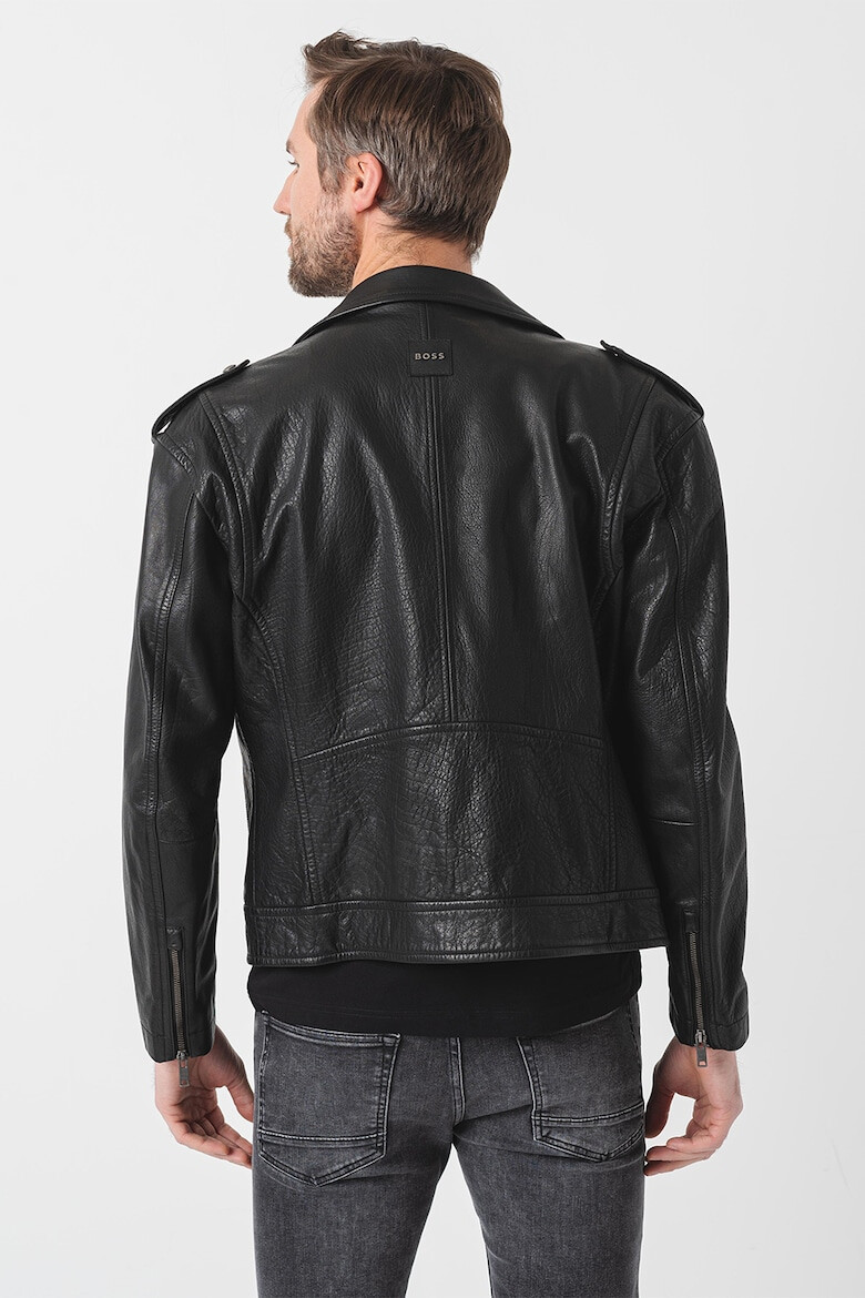 BOSS Jacheta biker de piele - Pled.ro