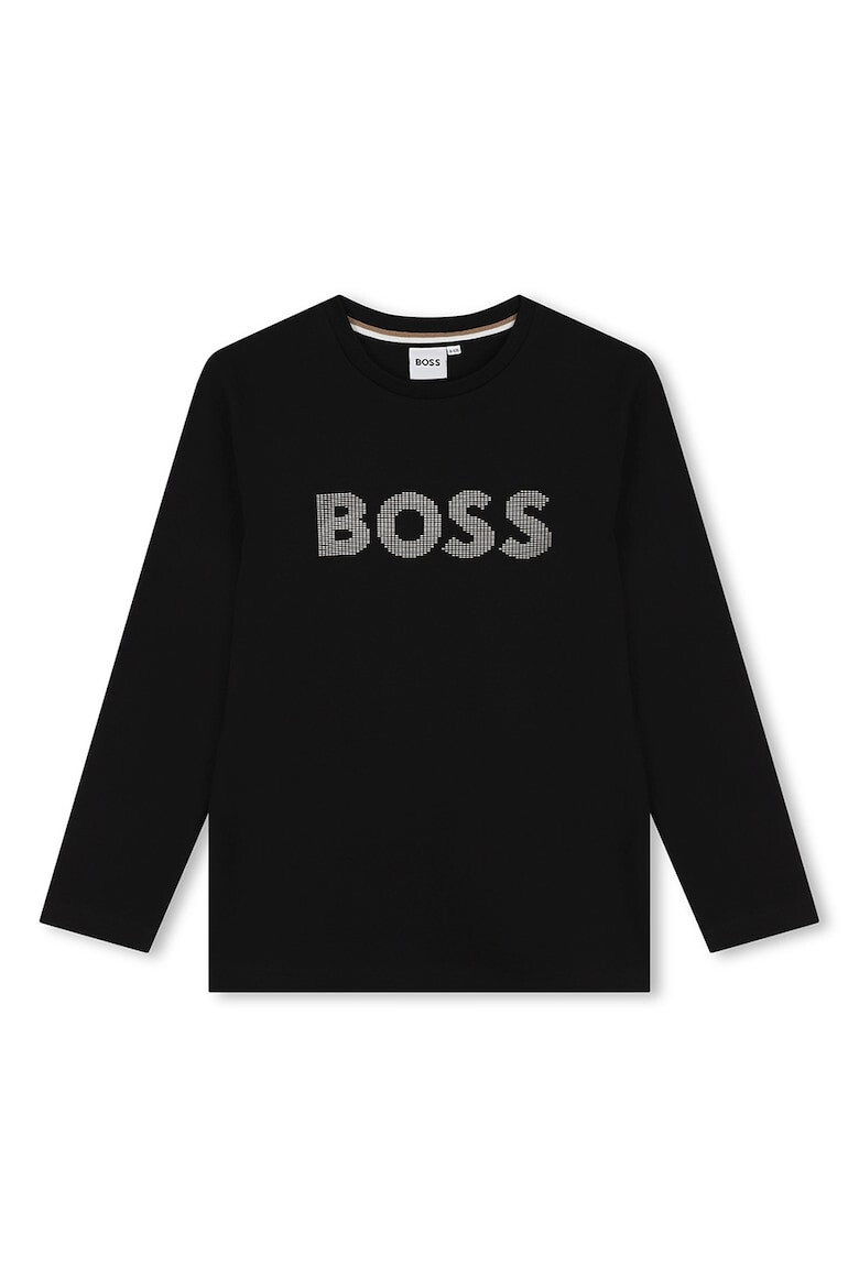 BOSS Kidswear Bluza cu imprimeu logo - Pled.ro