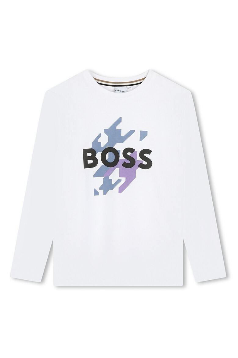 BOSS Kidswear Bluza cu imprimeu logo - Pled.ro