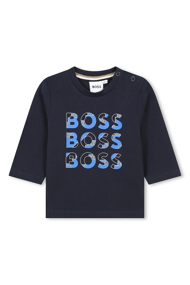 BOSS Kidswear Bluza cu imprimeu logo - Pled.ro