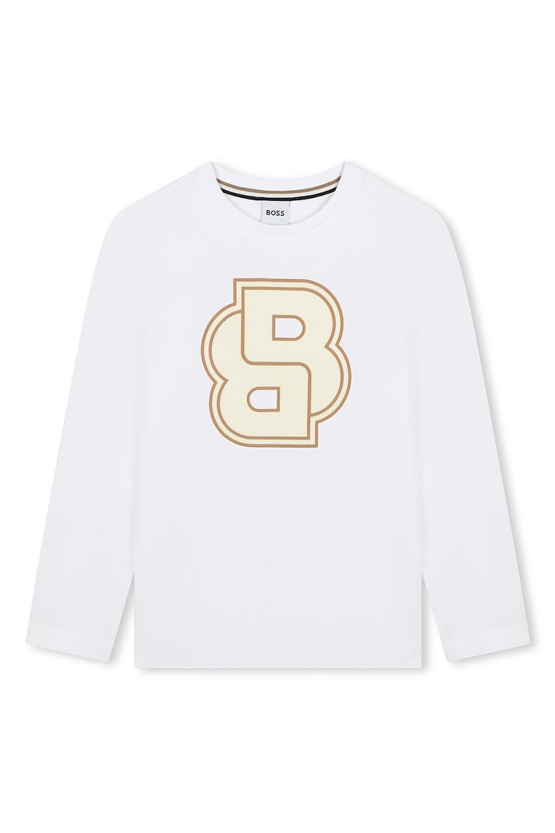 BOSS Kidswear Bluza cu imprimeu logo - Pled.ro