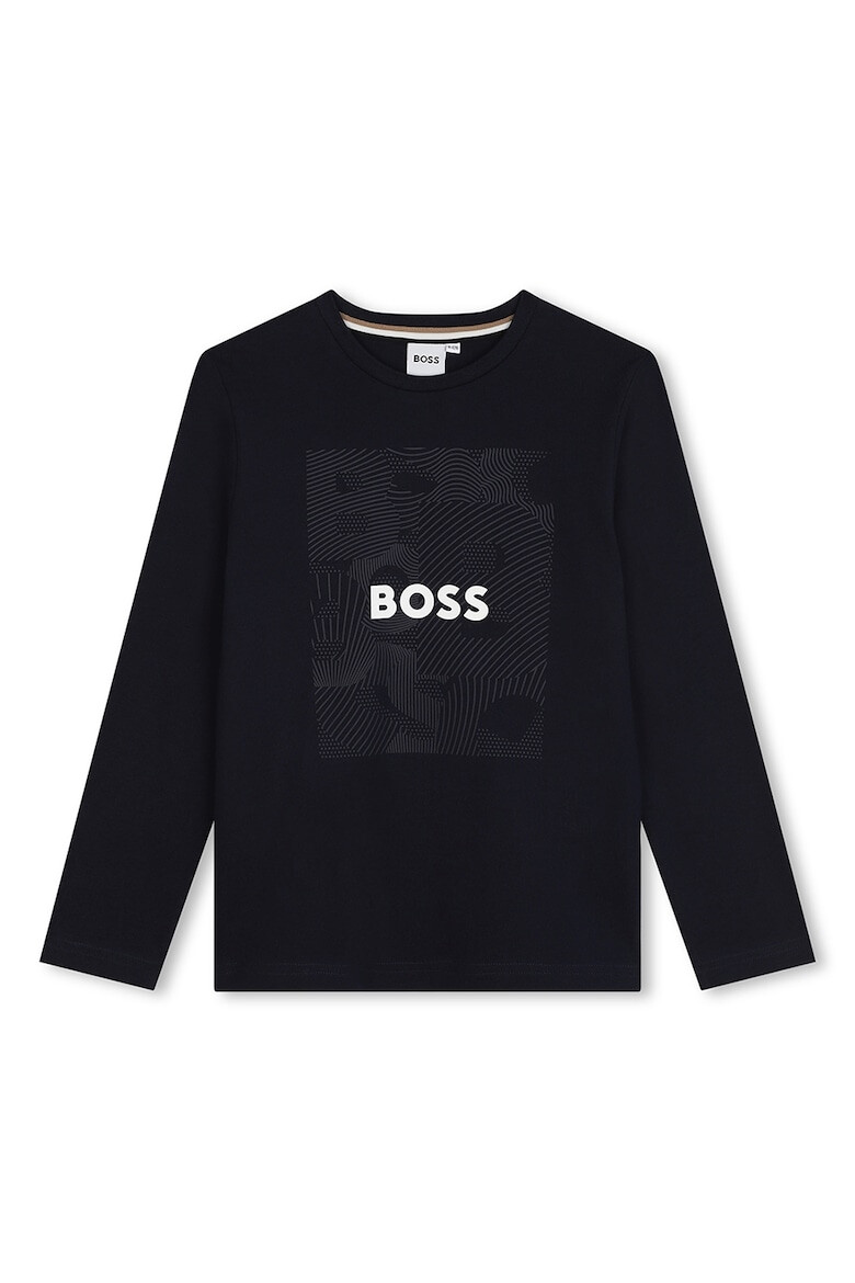 BOSS Kidswear Bluza cu imprimeu logo - Pled.ro