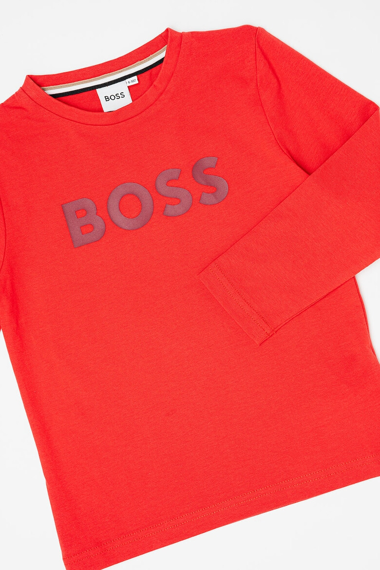 BOSS Kidswear Bluza cu imprimeu logo - Pled.ro