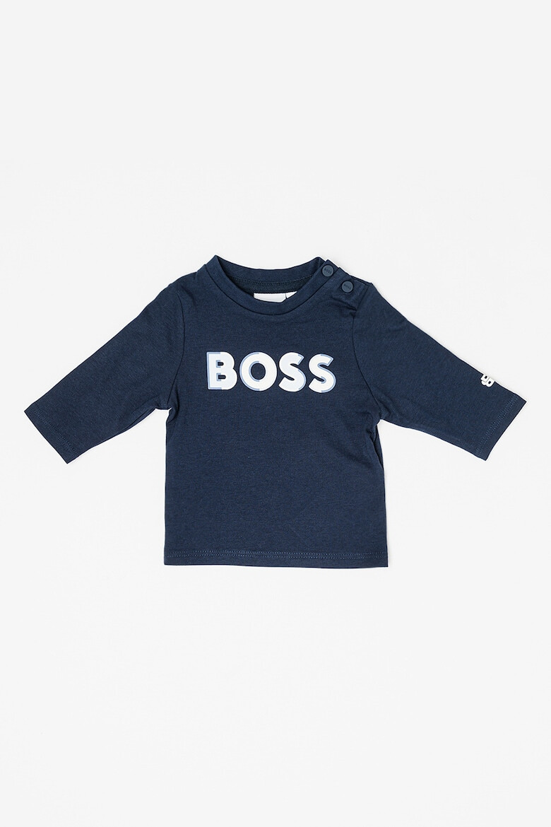 BOSS Kidswear Bluza de bumbac cu logo - Pled.ro