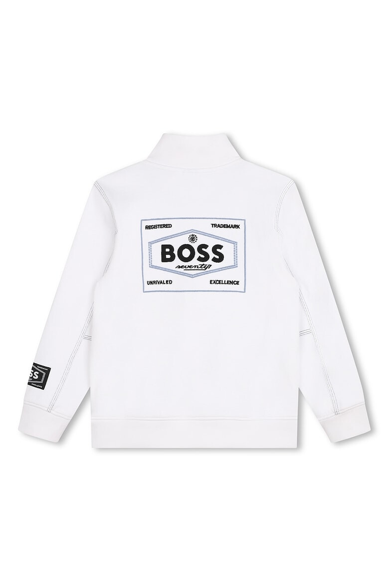 BOSS Kidswear Bluza de trening cu fenta cu fermoar - Pled.ro