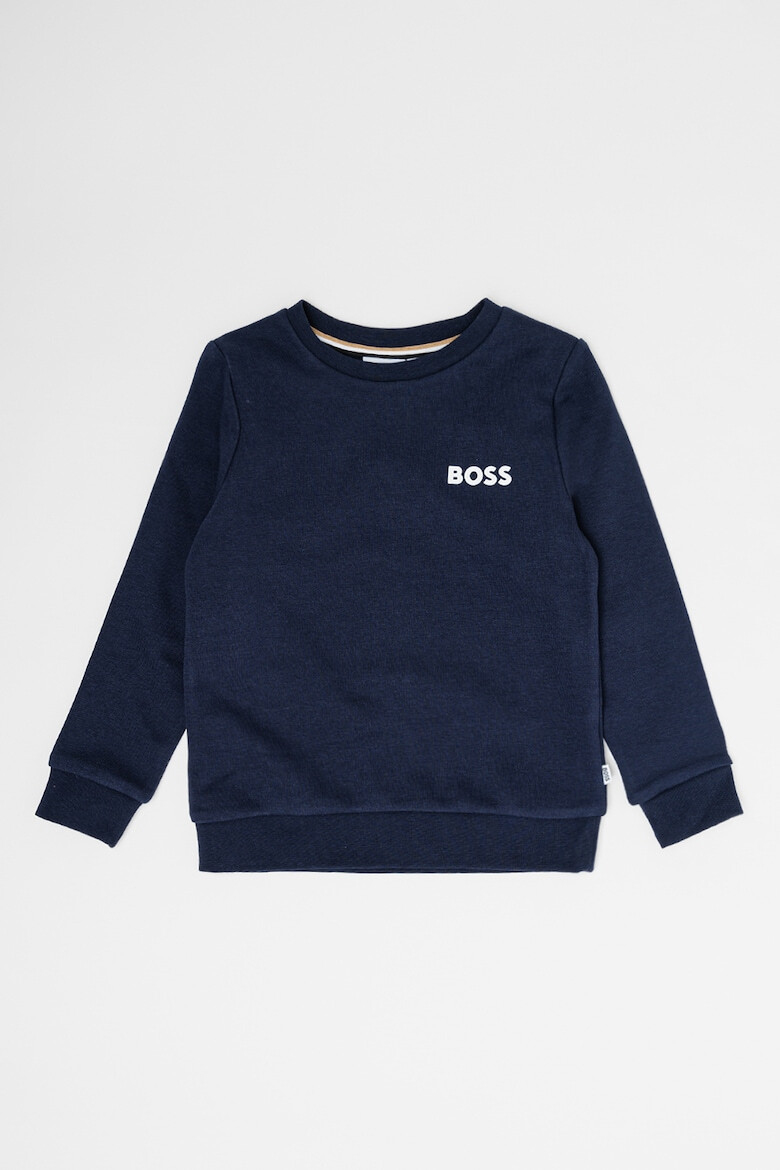 BOSS Kidswear Bluza sport din amestec de bumbac cu logo - Pled.ro