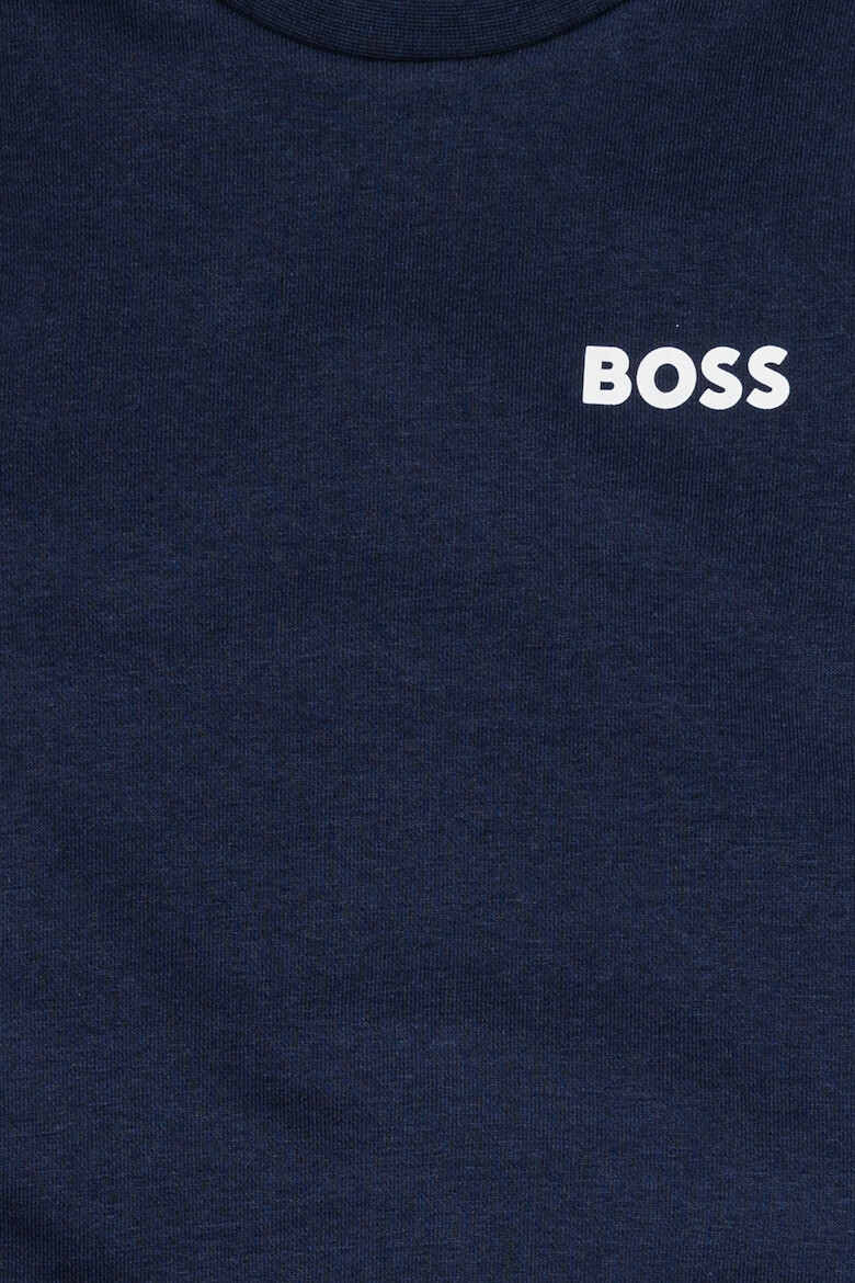 BOSS Kidswear Bluza sport din amestec de bumbac cu logo - Pled.ro