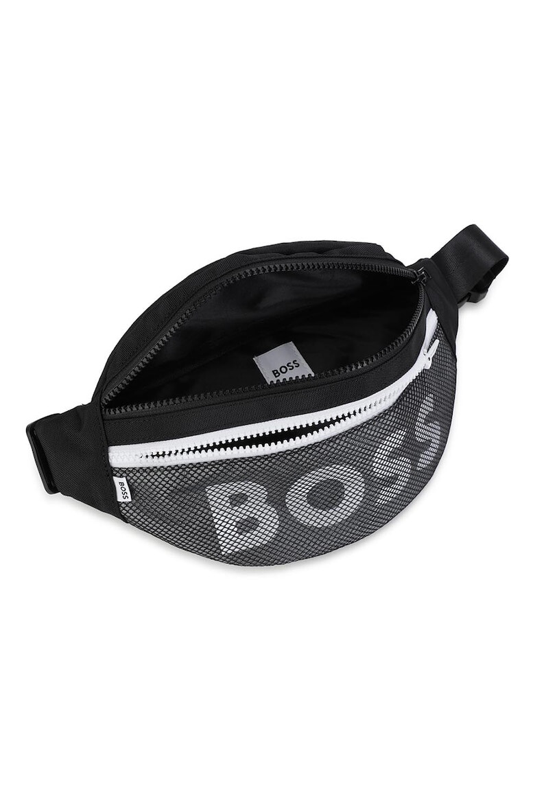 BOSS Kidswear Borseta cu logo si garnituri de plasa - Pled.ro