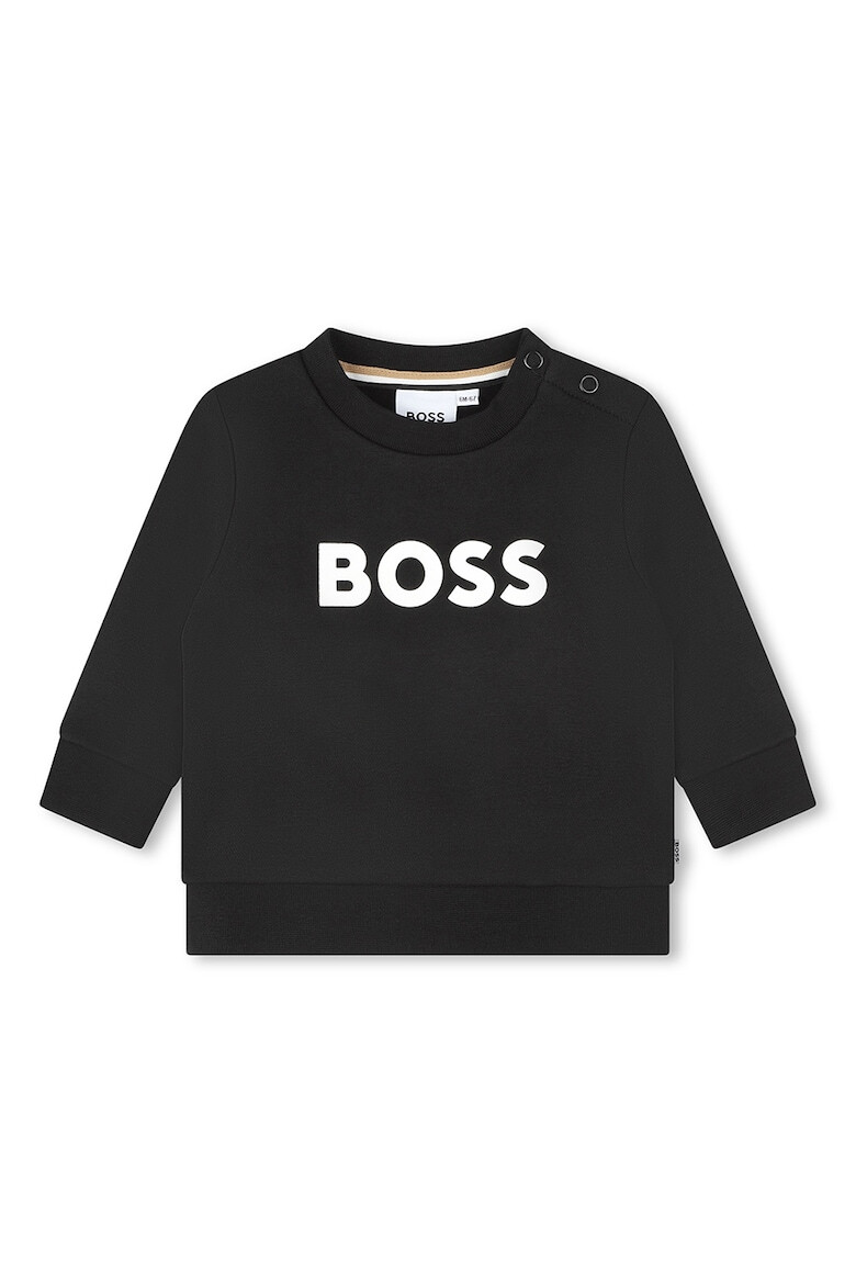 BOSS Kidswear BOSS Bluza sport din amestec de bumbac cu logo - Pled.ro