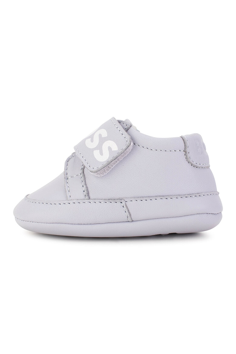 BOSS Kidswear Botosei de piele cu velcro si logo - Pled.ro