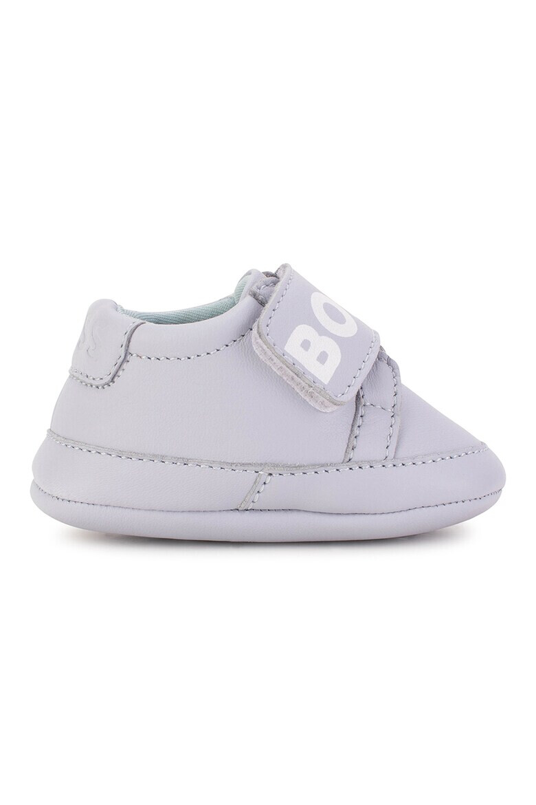 BOSS Kidswear Botosei de piele cu velcro si logo - Pled.ro