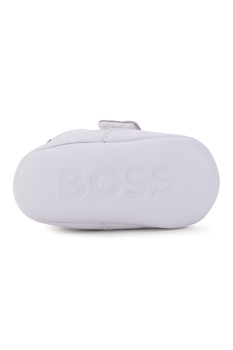 BOSS Kidswear Botosei de piele cu velcro si logo - Pled.ro