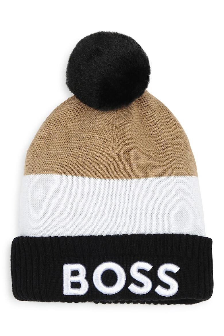 BOSS Kidswear Caciula cu ciucure si logo - Pled.ro