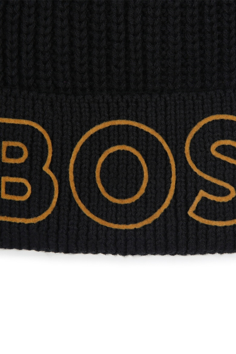 BOSS Kidswear Caciula elastica din bumbac cu logo - Pled.ro