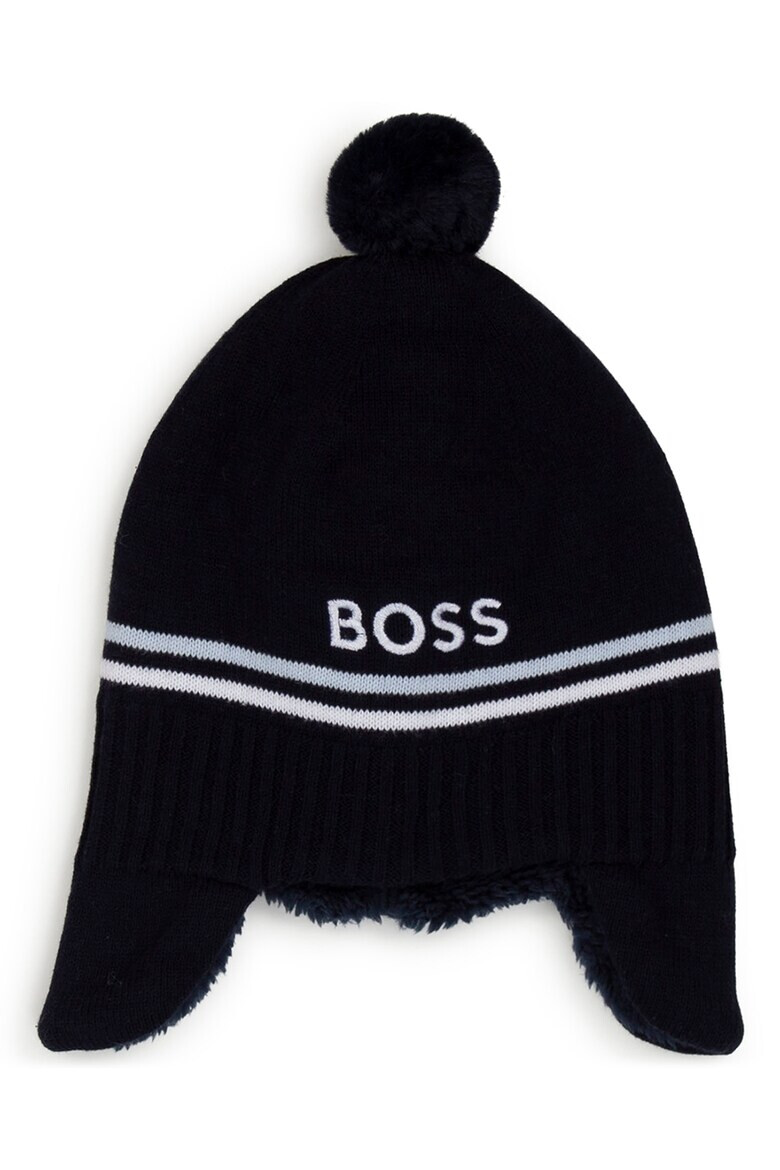 BOSS Kidswear Caciula tricotata cu ciucure - Pled.ro