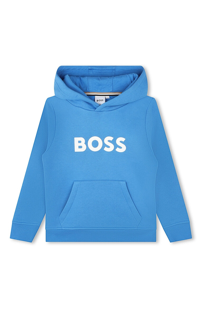 BOSS Kidswear Hanorac din amestec de bumbac cu imprimeu logo - Pled.ro