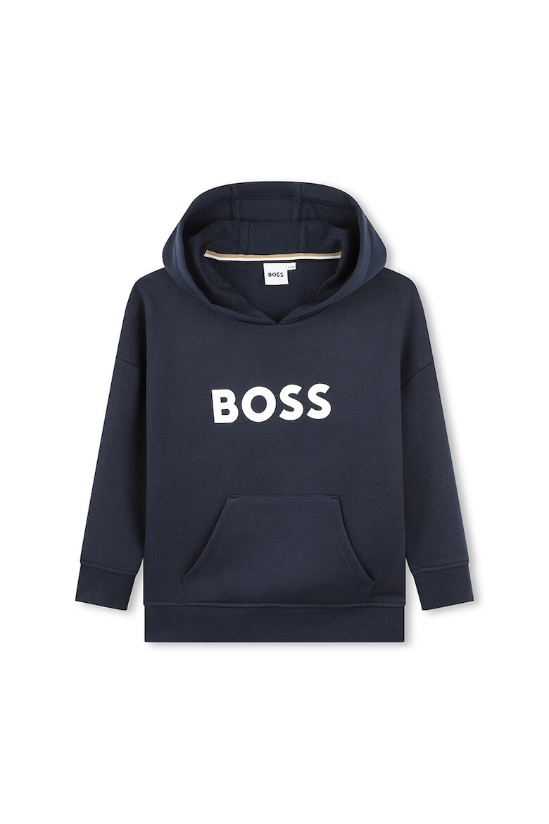 BOSS Kidswear Hanorac din bumbac cu imprimeu logo - Pled.ro