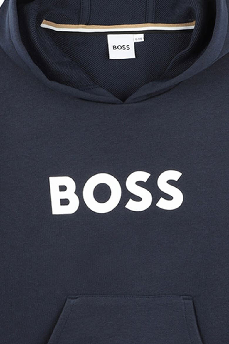 BOSS Kidswear Hanorac din bumbac cu imprimeu logo - Pled.ro