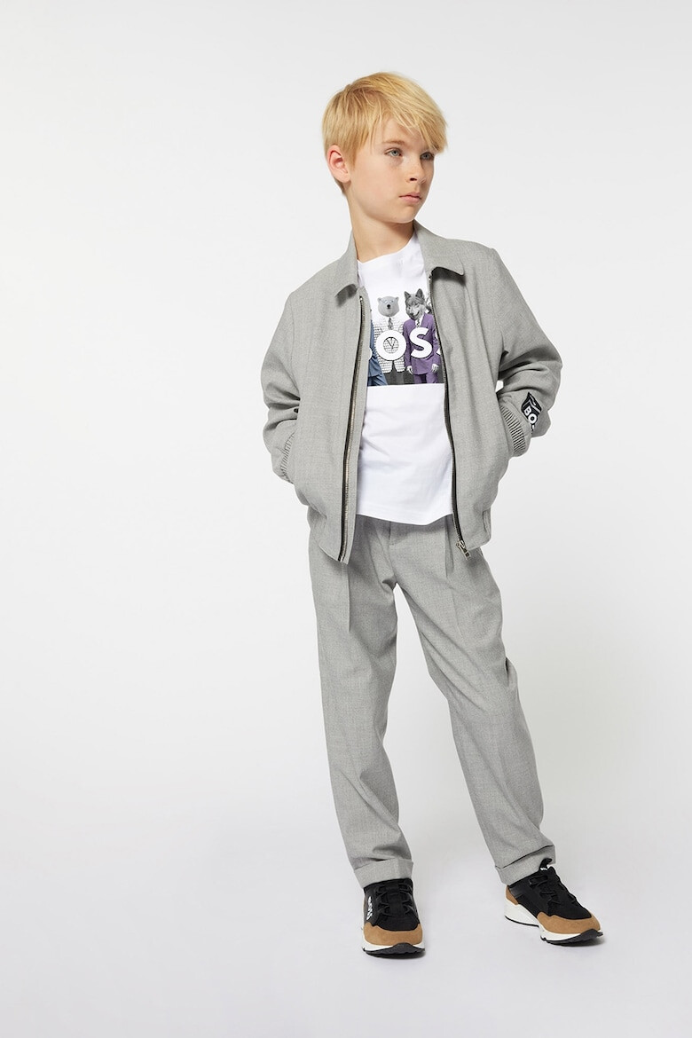 BOSS Kidswear Jacheta cu fermoar si guler clasic - Pled.ro