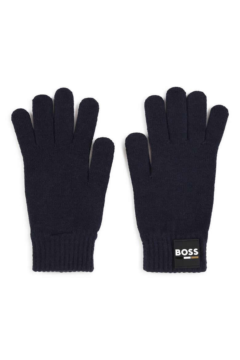 BOSS Kidswear Manusi tricotate cu detaliu logo - Pled.ro