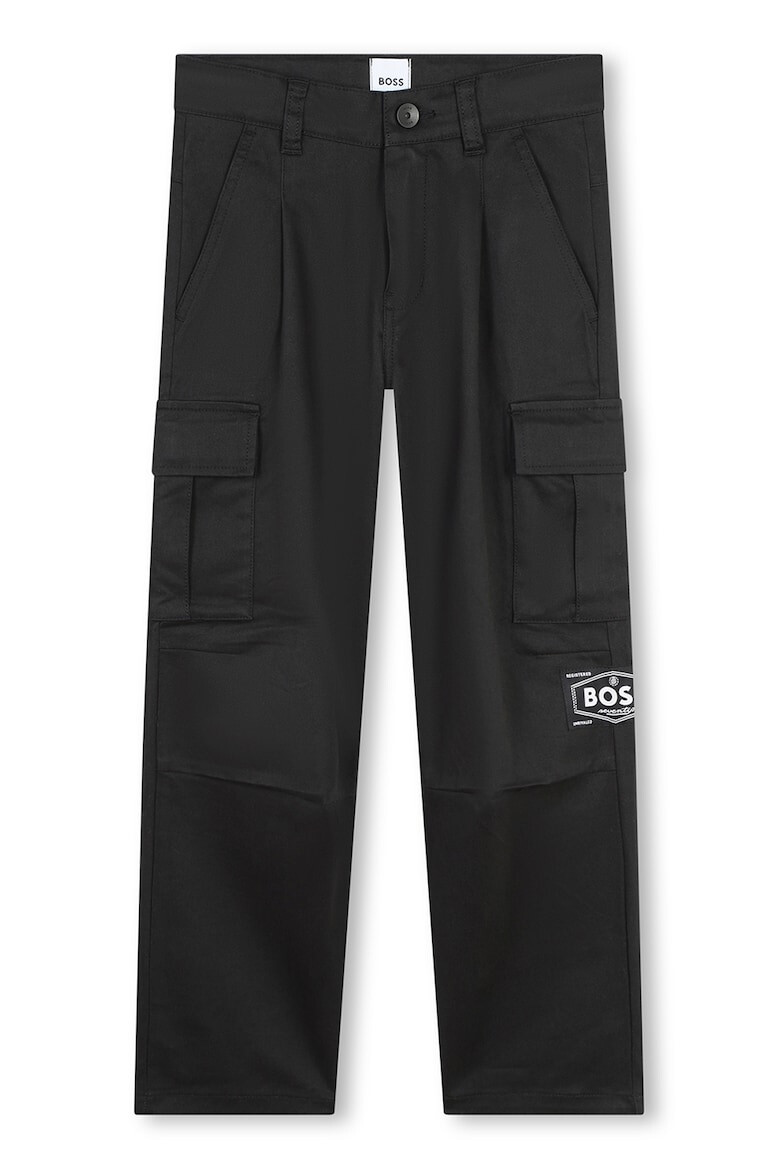 BOSS Kidswear Pantaloni cargo cu talie medie - Pled.ro