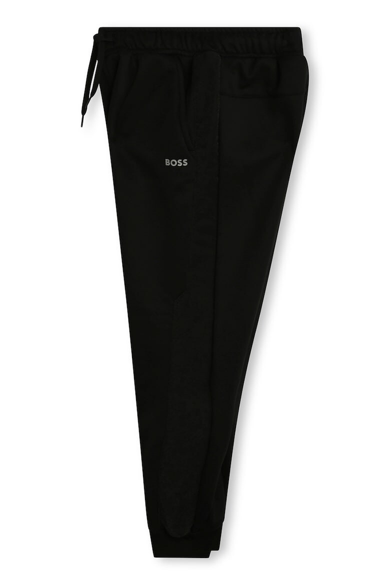 BOSS Kidswear Pantaloni conici de trening cu snur in talie - Pled.ro