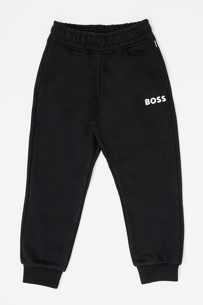 BOSS Kidswear Pantaloni de trening cu croiala conica si buzunare laterale - Pled.ro