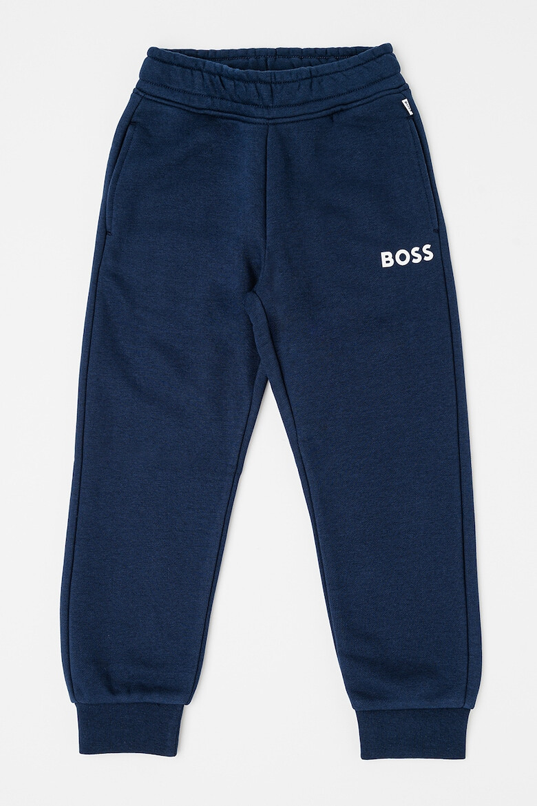 BOSS Kidswear Pantaloni de trening cu croiala conica si buzunare laterale - Pled.ro