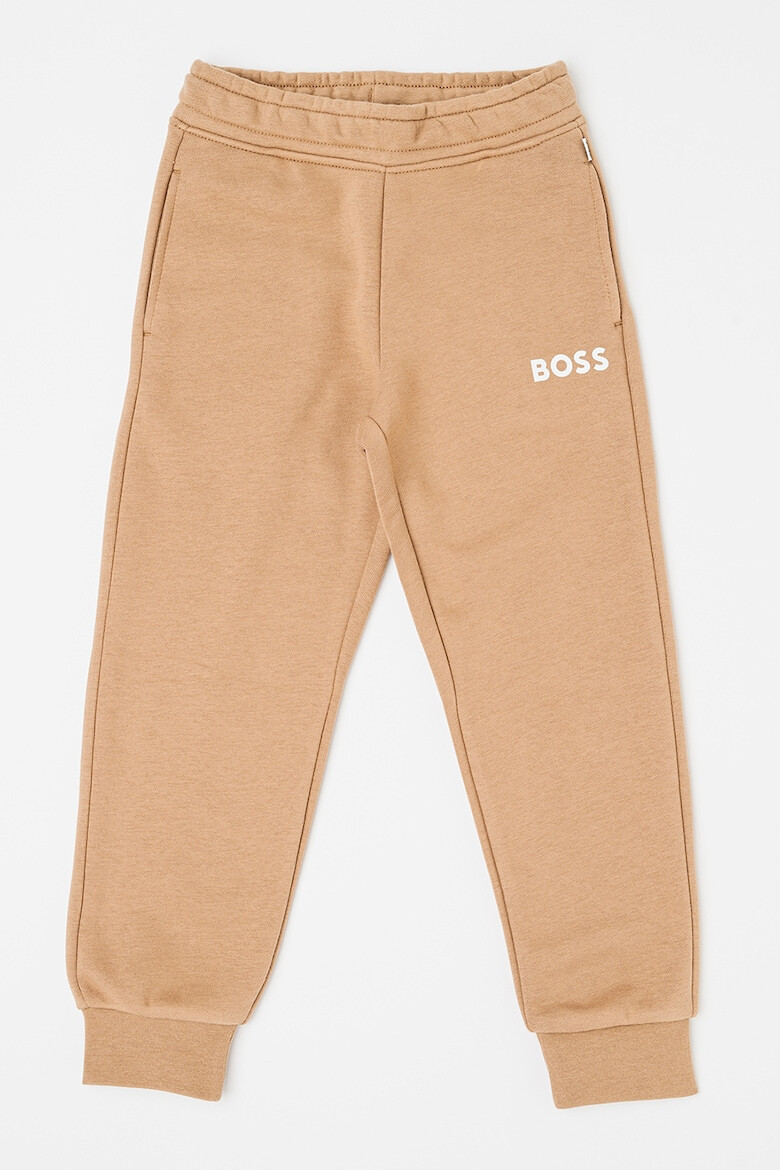 BOSS Kidswear Pantaloni de trening cu croiala conica si buzunare laterale - Pled.ro