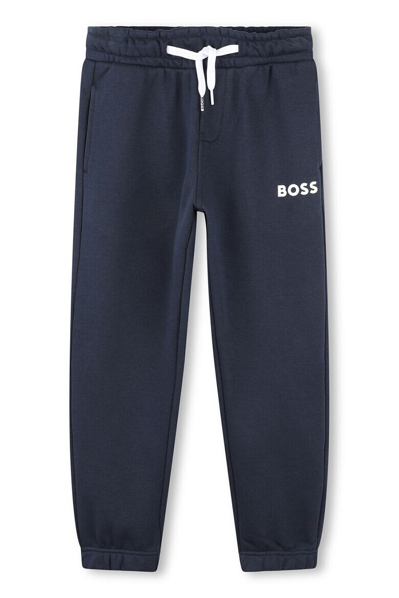 BOSS Kidswear Pantaloni de trening cu imprimeu logo - Pled.ro